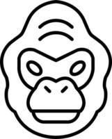 Gorilla-Vektor-Symbol vektor