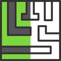 Labyrinth-Vektor-Icon-Design vektor