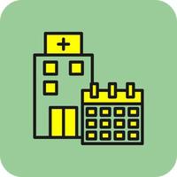 Krankenhaus-Vektor-Icon-Design vektor