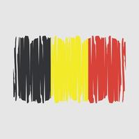 Belgien-Flagge-Pinsel-Vektor-Illustration vektor