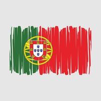 portugal flagga borsta vektor illustration