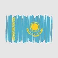 kazakhstan flagga borsta vektor illustration