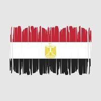 ägypten flagge pinsel vektor illustration