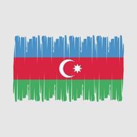 Pinselvektor der aserbaidschanischen Flagge vektor