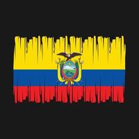 ecuador flagga borsta vektor