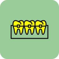 tandställning vektor ikon design