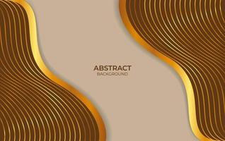 Hintergrund abstraktes Design braun und gold vektor