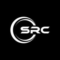 src brev logotyp design i illustration. vektor logotyp, kalligrafi mönster för logotyp, affisch, inbjudan, etc.