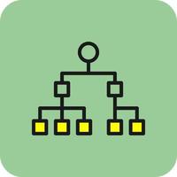 organisation Diagram vektor ikon design