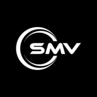 smv-Brief-Logo-Design in Abbildung. Vektorlogo, Kalligrafie-Designs für Logo, Poster, Einladung usw. vektor