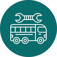 reparieren Bus Vektor Symbol