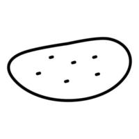 potatis ikon stil vektor