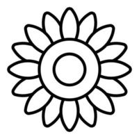 Ringelblume Symbol Stil vektor