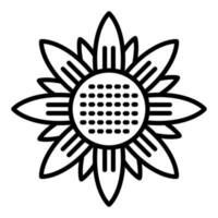 Sonnenblumen-Icon-Stil vektor