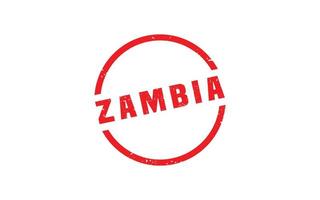 zambia stämpel sudd med grunge stil på vit bakgrund vektor