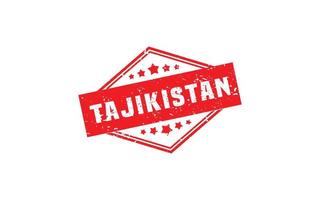 tadzjikistan stämpel sudd med grunge stil på vit bakgrund vektor