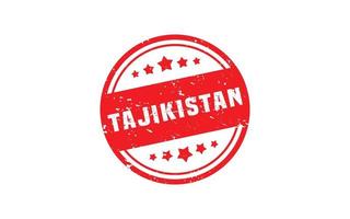 Tadschikistan Briefmarke Gummi mit Grunge Stil auf Weiß Hintergrund vektor