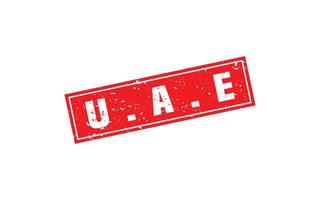 uae stämpel sudd med grunge stil på vit bakgrund vektor