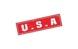 amerikan USA stämpel sudd med grunge stil på vit bakgrund vektor