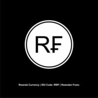 Ruanda Währung Symbol, ruandisch Franc Symbol, rwf unterzeichnen. Vektor Illustration