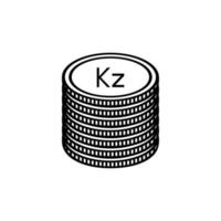 angola valuta symbol, angolan kwanza ikon, aoa tecken. vektor illustration