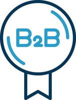 b2b-Vektor-Icon-Design vektor