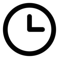 Uhr Symbol zum Netz ui Design vektor