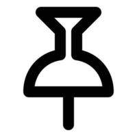 Daumen Heftzwecke Symbol zum Netz ui Design vektor