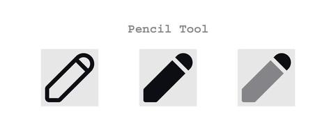 penna verktyg ikoner uppsättning vektor