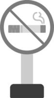 Nein Rauchen Zeichen Tafel Vektor Symbol