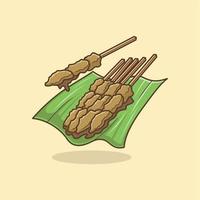 süß Karikatur Satay vektor