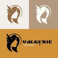 valkyrie enkel logotyp vektor