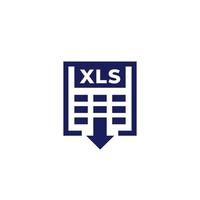 xls Symbol, herunterladen dokumentieren Vektor
