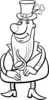 Karikatur Kobold Charakter auf Heilige Patrick Tag vektor