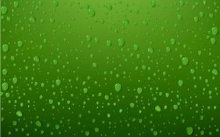 Wasser fallen auf Grün Hintergrund, Vektor Illustration