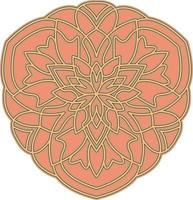 3d mandala flerskiktad skära fil svg vektor