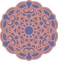 3d mandala flerskiktad skära fil svg vektor