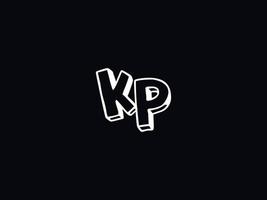 monogram kp logotyp ikon, unik kp logotyp brev vektor stock