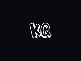 monogram kq logotyp ikon, unik kq logotyp brev vektor stock