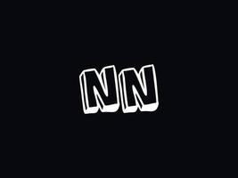 abstrakt nn Logo Bild, modern nn minimalistisch Brief Logo vektor