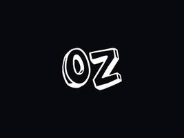 Alphabet oz Logo Bild, Brief oz Initiale Logo Vorlage vektor