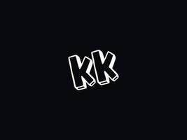 Monogramm kk Logo Symbol, einzigartig kk Logo Brief Vektor Lager