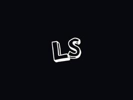 modern ls sl logotyp brev vektor ikon design