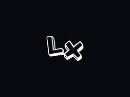 modern lx xl logotyp brev vektor ikon design