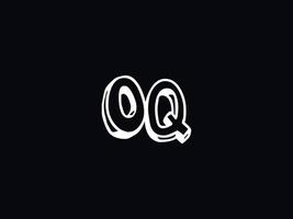 Alphabet oq Logo Bild, Brief oq Initiale Logo Vorlage vektor
