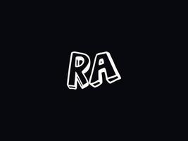 Brief ra Logo Symbol, einzigartig ra Logo Brief Design vektor