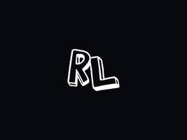 Brief rl Logo Symbol, einzigartig rl Logo Brief Design vektor