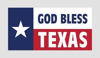 Gud välsigna texas. texas Citat design vektor