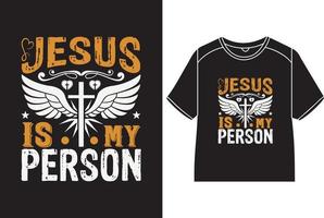 Jesus är min person t-shirt design vektor