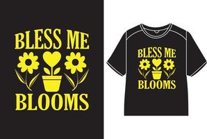 välsigna mig blooms t-shirt design vektor